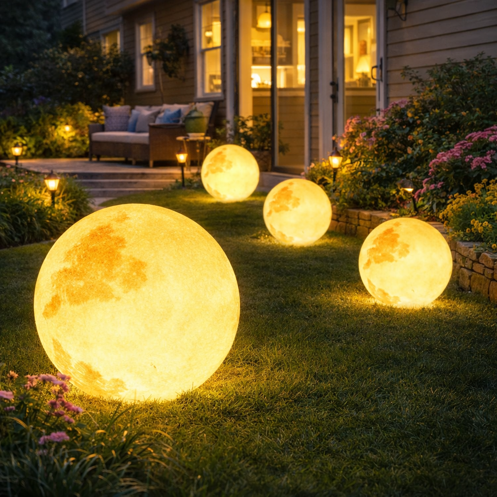 LunaMoon | Enchanting Color-Changing Solar Garden Light for Outdoor Spaces
