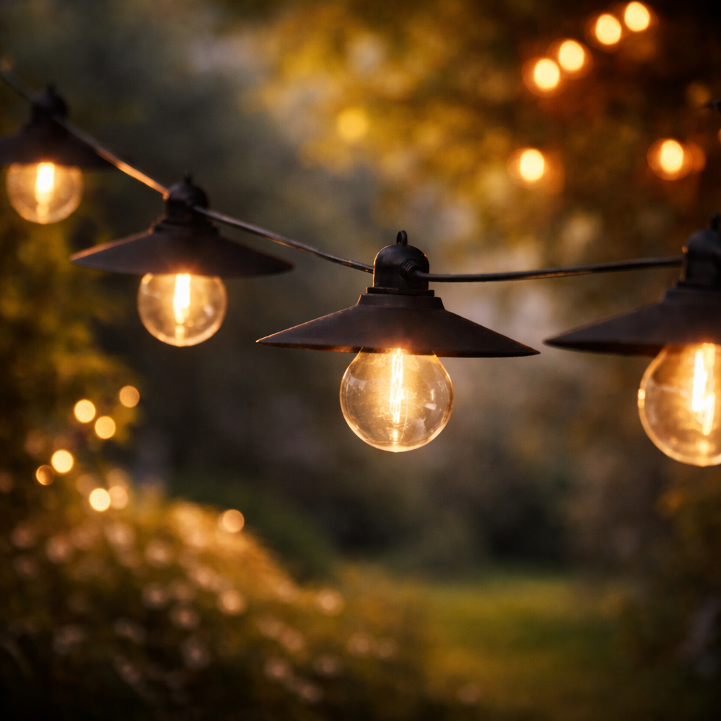 LumiCafé | Charming Warm White Solar String Lights for Outdoor Ambiance