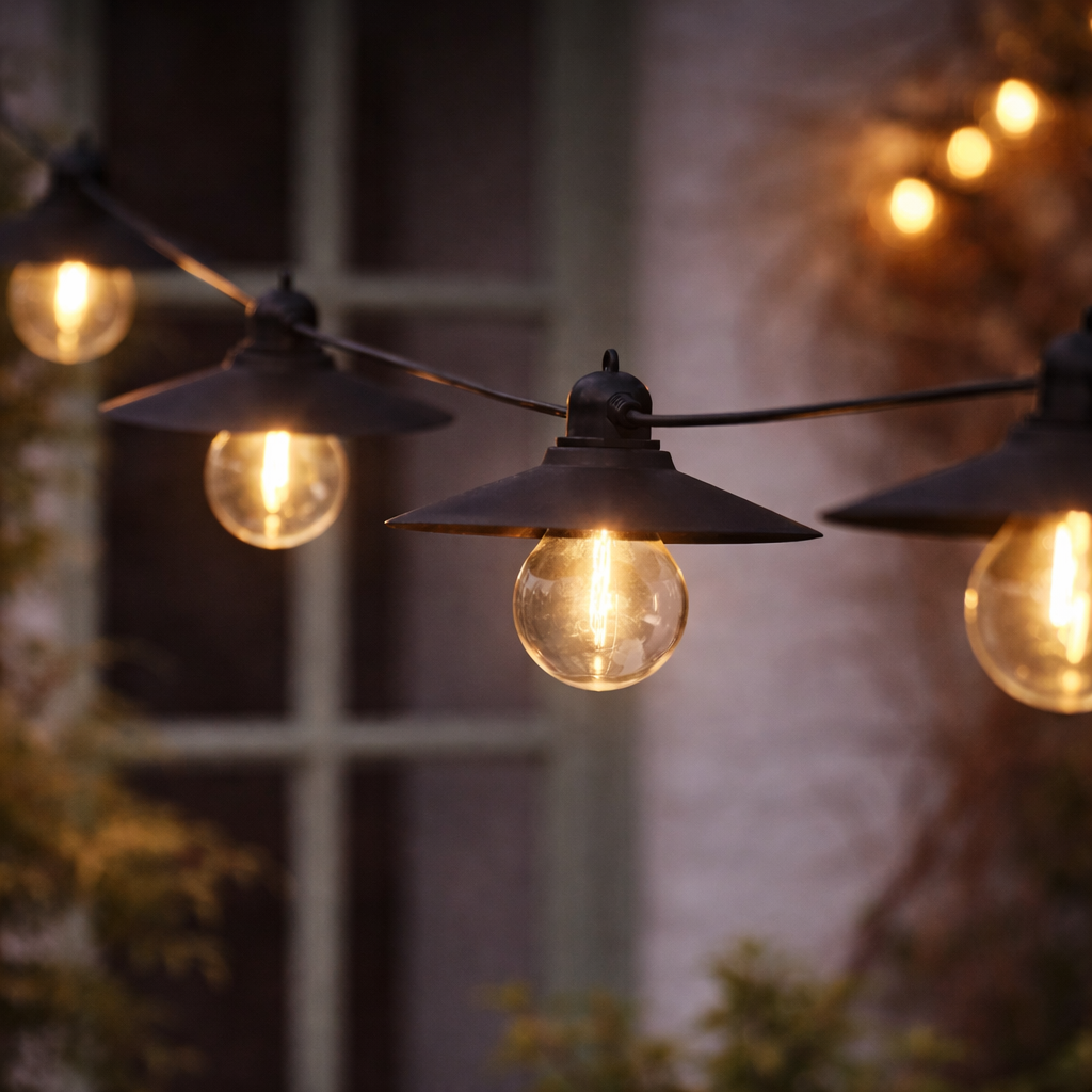 LumiCafé | Charming Warm White Solar String Lights for Outdoor Ambiance