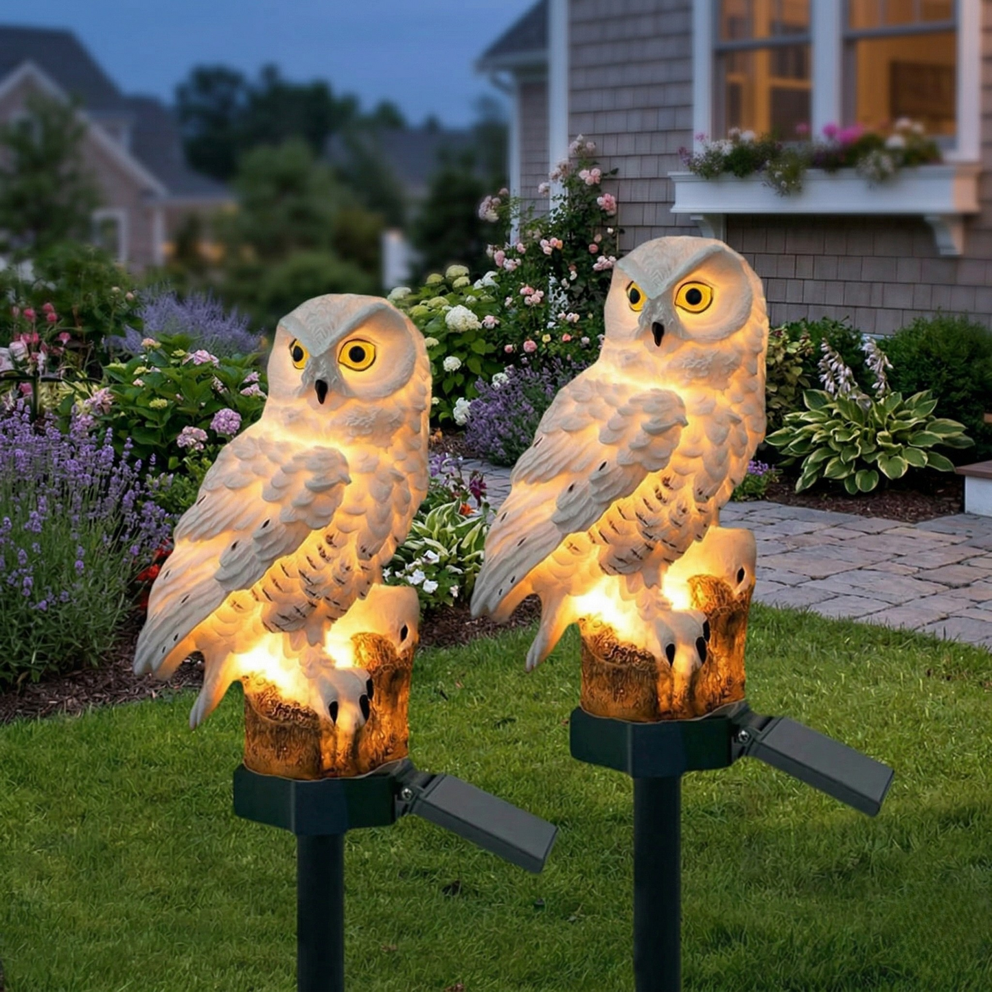 OwlGlow | Charming Eco-Friendly Solar Garden Lights for Outdoor Ambiance