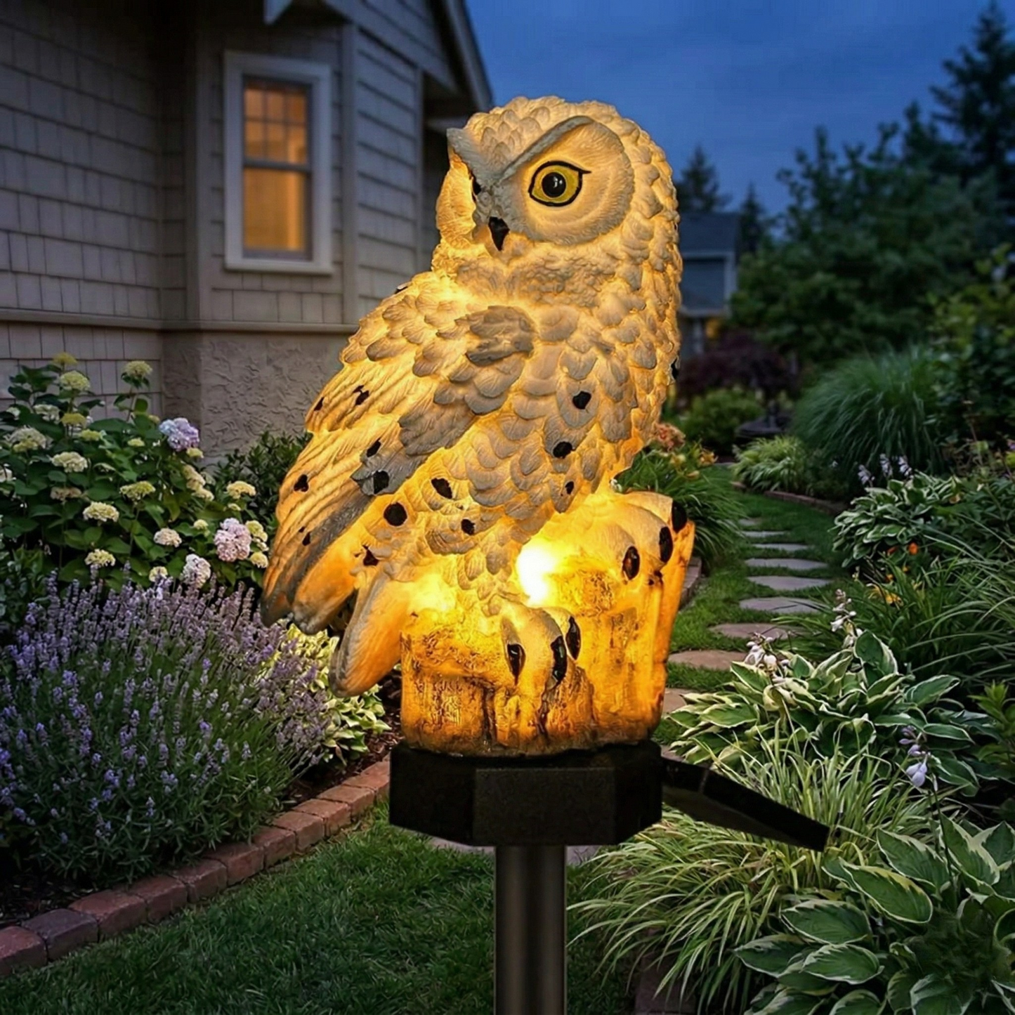 OwlGlow | Charming Eco-Friendly Solar Garden Lights for Outdoor Ambiance