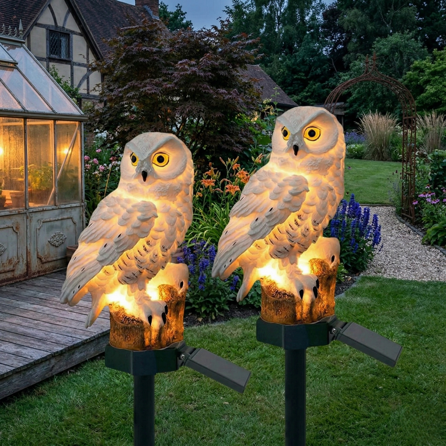 OwlGlow | Charming Eco-Friendly Solar Garden Lights for Outdoor Ambiance