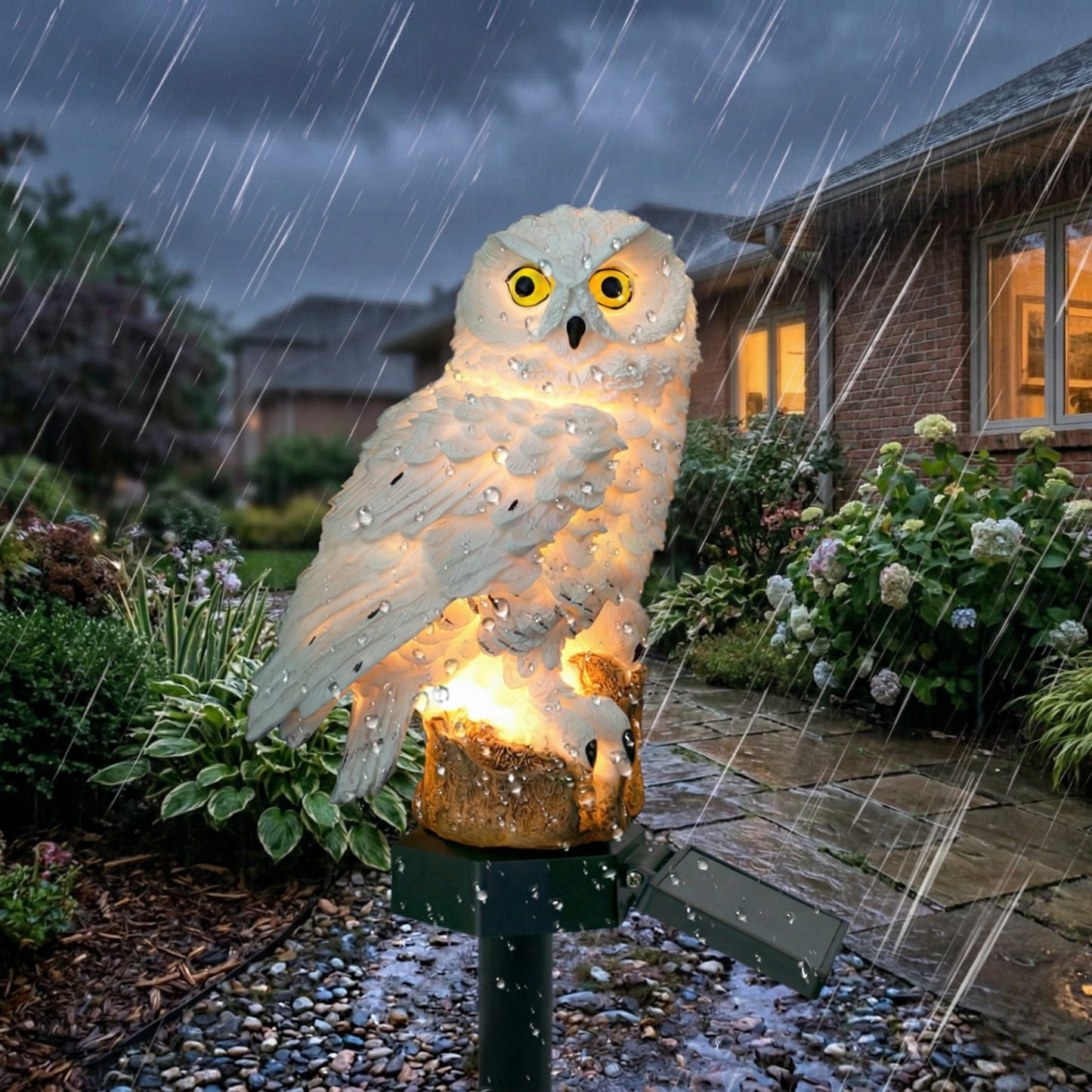 OwlGlow | Charming Eco-Friendly Solar Garden Lights for Outdoor Ambiance