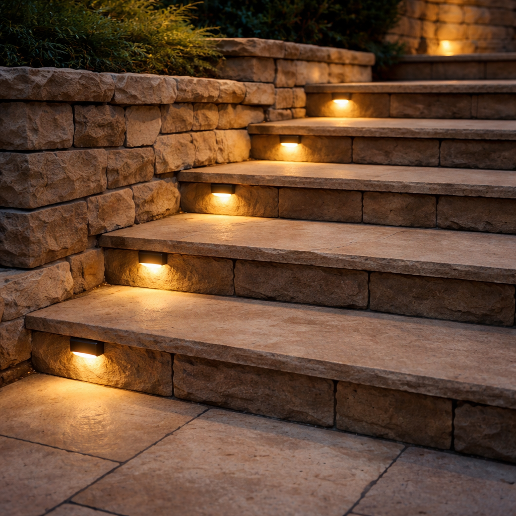 LuminaraStair | Elegant Weather-Resistant Solar Garden Lights Outdoor