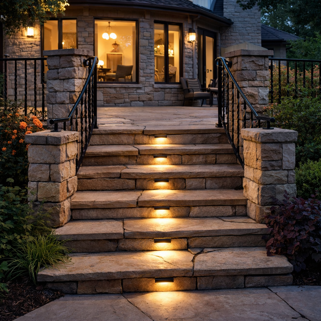 LuminaraStair | Elegant Weather-Resistant Solar Garden Lights Outdoor