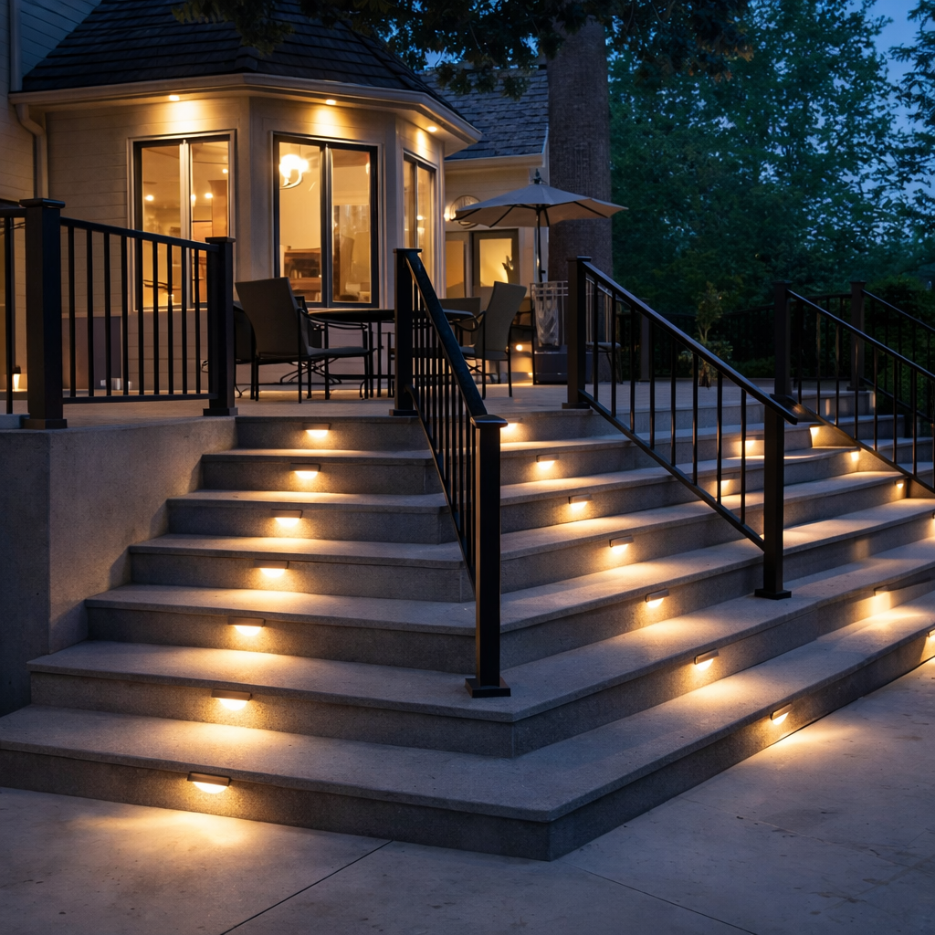 LuminaraStair | Elegant Weather-Resistant Solar Garden Lights Outdoor