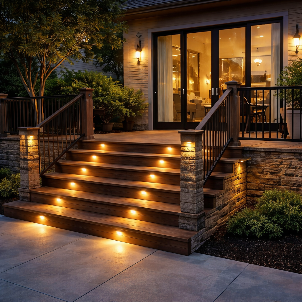 LuminaraStair | Elegant Weather-Resistant Solar Garden Lights Outdoor