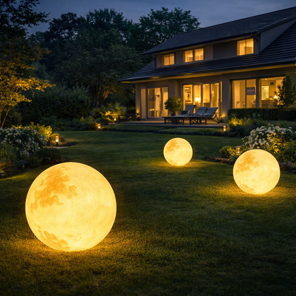 LunaMoon | Enchanting Color-Changing Solar Garden Light for Outdoor Spaces