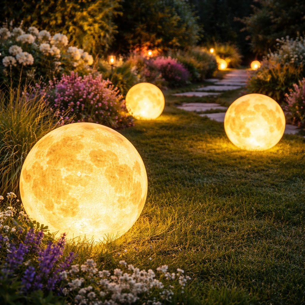 LunaMoon | Enchanting Color-Changing Solar Garden Light for Outdoor Spaces